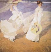 Walk on the Beach Joaquin Sorolla Y Bastida